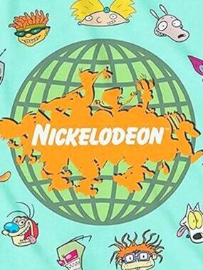 NEW MEN'S NICKELODEON 90'S CLASSIC STYLE SHIRT SIZE SMALL RUGRATS REN STIMPY ZIM